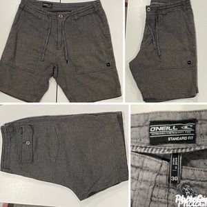 🖤EUC/NWOT - O’Neill Mens Size 30” Shorts. Worn once. Grey/Black/Brown color